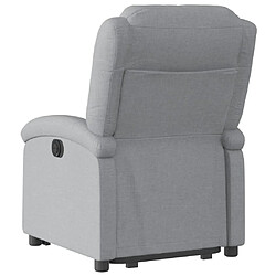 Acheter vidaXL Fauteuil inclinable électrique gris clair tissu