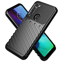 Coque en TPU texture sergé souple noir pour votre Motorola Moto G Stylus