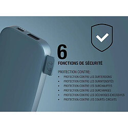 Acheter SANAG Powerbank 6000 Mah - Usb-C In & Out - Batterie Externe - Chargement Rapide - 6 Fonctions De Sécurité - Design Compact (Dive Blue)