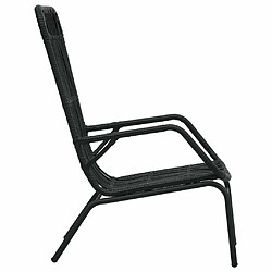 Avis Maison Chic Chaise de jardin - Fauteuil d'extérieur Résine tressée Noir -MN95500