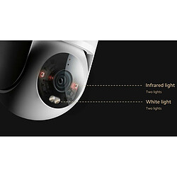 Acheter Caméra de surveillance WiFi Xiaomi Outdoor Camera CW300 2.5K - Vue horizontale complète à 360º - Détection humaine - Vision nocturne intelligente - IP66 - Son bidirectionnel - Avertissement acoustique et visuel