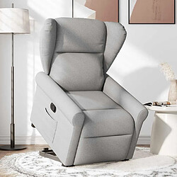 vidaXL Fauteuil inclinable gris nuage tissu