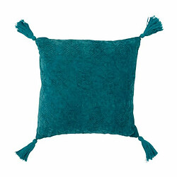 Paris Prix Coussin Déco Carrée Fayola 45x45cm Turquoise