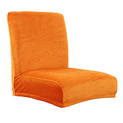 Couverture De Chaise De Bar De Tabouret De Comptoir De Tabouret à Dossier Court Et Extensible, Orange