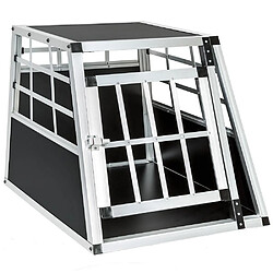 Helloshop26 Cage box caisse de transport chien mobile aluminium single 08_0000507