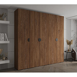 Abiks Meble Armoire Inova 4 À Portes Battantes 236,7/250/47 5 Portes (marron/nero)