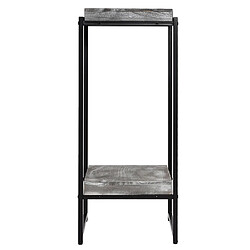 Mendler Table à fleurs HWC-K71, étagère à fleurs table d'appoint étagère à plantes, certifiée MVG MDF métal ~ gris foncé, 82cm pas cher