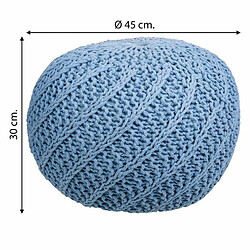 Acheter Pouf Alexandra House Living Bleu clair polystyrène 45 x 30 x 45 cm