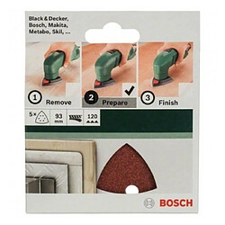 BOSCH Accessoires - abrasifs delta auto -agrippant 93/g120/6trous