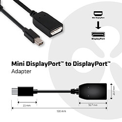 Acheter Club 3D CLUB3D Mini DisplayPort to DisplayPort 1.2 Adapter Cable