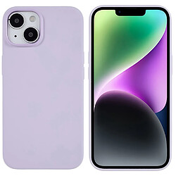 Coque en silicone anti-rayures, anti-chutte pour votre iPhone 14 - violet clair