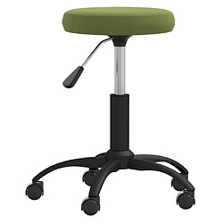 vidaXL Tabouret de massage Velours Vert clair