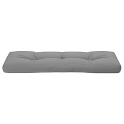 Acheter vidaXL Coussin de palette gris 120x40x12 cm tissu