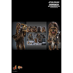 Hot Toys Star Wars Episode V - Figurine Movie Masterpiece 1/6 Chewbacca with Disassembled C-3PO 36 cm