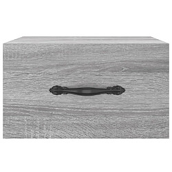 Maison Chic Table de chevet murale,Table de nuit sonoma gris 35x35x20 cm -MN93722 pas cher