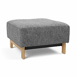 Inside 75 INNOVATION LIVING Pouf design PYXIS EXCESS Twist Charcoal 65*65 cm pas cher