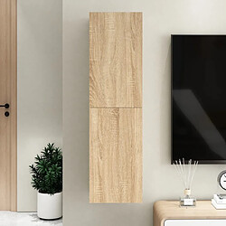 vidaXL Meuble TV Chêne sonoma 30,5x30x110 cm Bois d’ingénierie