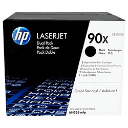 HP 90X Toners Pack de 2 Noir CE390XD