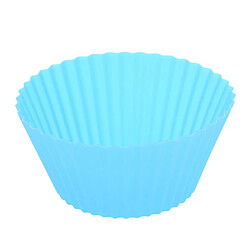 Avis Silicone Muffin Cup Rond 7cm Cake Cup Petit Moule À Cake Bleu Ciel