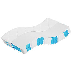 vidaXL Matelas à ressorts ensachés moyen 100x200 cm