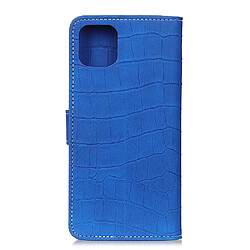 Avis Wewoo Housse Coque Pour Galaxy Note10 Lite / A81 Crocodile Texture en cuir à rabat horizontal avec support et portefeuille et fentes cartes et cadre photo bleu