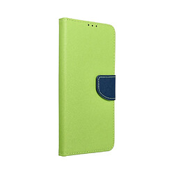 Ozzzo etui fancy book pour samsung a33 5g lime/ bleu fonce