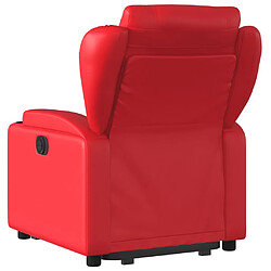 Acheter vidaXL Fauteuil inclinable électrique rouge similicuir