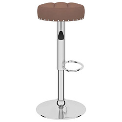 Avis vidaXL Tabourets de bar lot de 2 marron tissu