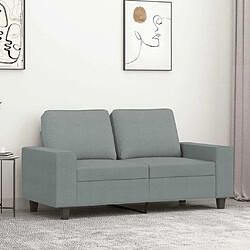 Maison Chic Canapé à 2 places,Sofa de Salon,Canapé droit Gris clair 120 cm Tissu -GKD623277