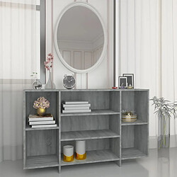 vidaXL Buffet sonoma gris 120x30x75 cm bois d'ingénierie