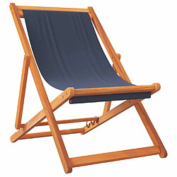 Avis Maison Chic Lot de 2 Chaises de plage pliables | Chaises Relax d'extérieur bleu tissu -GKD34272