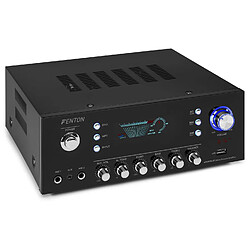 Fenton AV120FM Amplificateur HiFi stéréo 2 canaux - 2x 60W RMS - Interface Bluetooth / Port USB / Entrée AUX