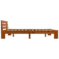 Acheter Maison Chic Lit adulte - Lit simple Cadre de lit,Structure du lit Contemporain Marron miel Bois de pin massif 180 x 200 cm -MN71084