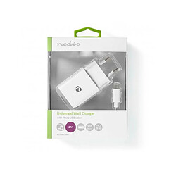 Avis NEDIS Chargeur secteur WCHAM212AWT Chargeur Mural blanc micro USB