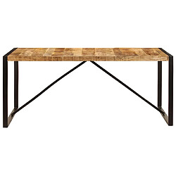 Maison Chic Table de salle à manger,Table à dîner 180x90x75 cm Bois de manguier solide -GKD58387