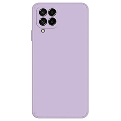 Coque en TPU antichocs, caoutchouté avec bord droit de la doublure pour votre Samsung Galaxy M53 5G - violet