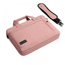 General 15,6 pouces, porte-documents d'affaires cadeaux pour hommes femmes, sac à bandoulière résistant à l'eau avec sangle, sac de bureau durable, étui pour ordinateur portable pour ordinateur/ordinateur portable/MacBook(rose)