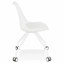 Avis Paris Prix Chaise de Bureau Design Laxina 92cm Blanc