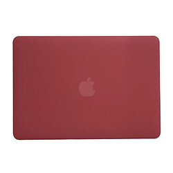 Wewoo Housse Sacoche Étui de protection pour ordinateur portable style givré pour MacBook Pro 15,4 pouces A1990 (2018) (Vin Rouge)