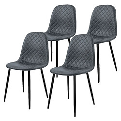 ML-Design Lot de 4 chaises de salle à manger Chaise de salon Chaise de cuisine Chaise remb