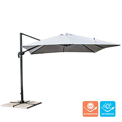 Avis Elios Parasols Parasol de jardin 3x3 bras en aluminium carré Paradise, Styles: sans volant