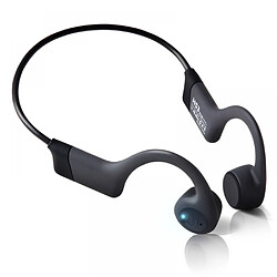 General Écouteurs à conduction osseuse Écouteurs à oreille ouverte Bluetooth 5.0 Écouteurs sans fil de sport avec micro intégré, casque résistant pour la course, étanche Ipx6, cyclisme, conduite.(gris foncé)