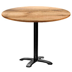 Restootab Table ronde Ø110cm - modèle Bazila tanin clair 