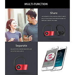 Avis Universal Cas d'écoute YYH TWS Bluetooth 5.0 Vrai dans l'oreille Sports Bluetooth (rouge)