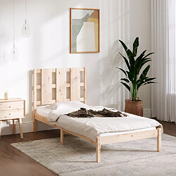 vidaXL Cadre de lit sans matelas 90x190 cm bois massif