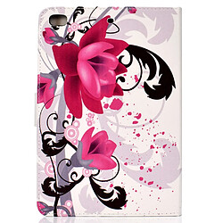 Avis Etui en PU impression de motifs avec support fleur vive pour votre Apple iPad Mini 4 3 2 1