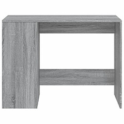 Helloshop26 Bureau table poste de travail meuble d'ordinateur informatique étude sonoma 102 x 50 x 75 cm bois d'ingénierie gris 02_0023944