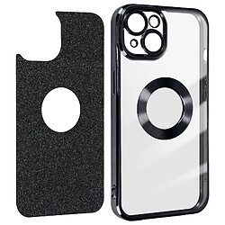 Avizar Coque iPhone 14 Plus Paillette Noir