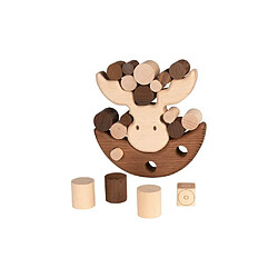 GOKI Moose 56692 Jeu d'équilibre Nature Marron