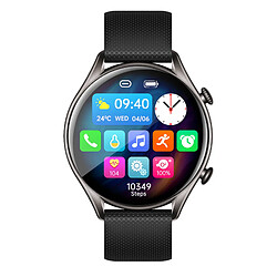 Montre Connectée Tracker Sport et Santé SpO2 Étanche IP67 myPhone Watch EL Noir